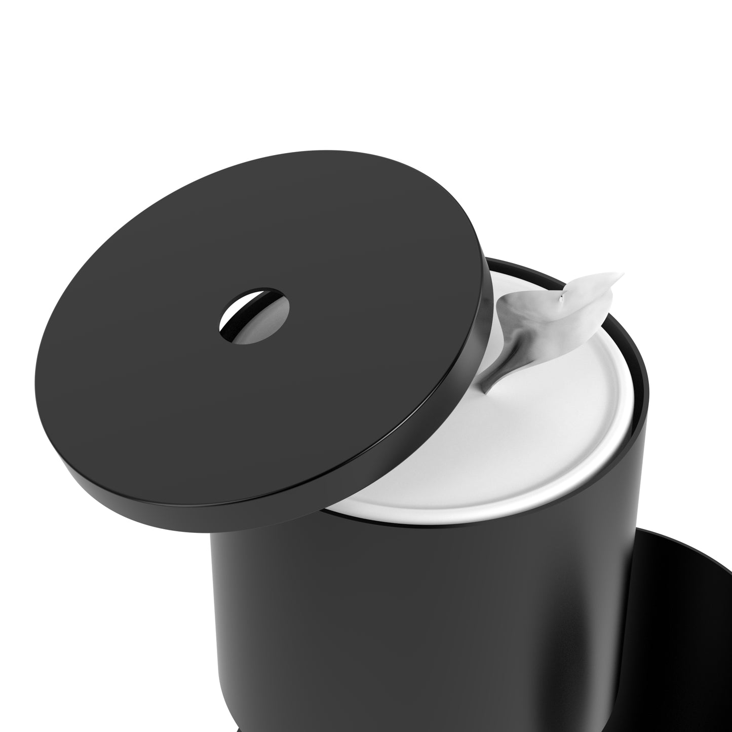 Gritt Commercial Black Stainless Steel Wipe Dispenser Station with 7 Gallon Built-In Trash Can